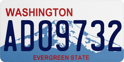 WA license plate ADO9732