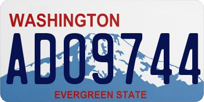 WA license plate ADO9744