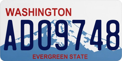 WA license plate ADO9748