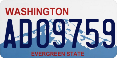 WA license plate ADO9759