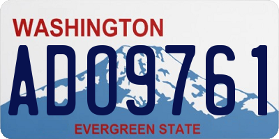 WA license plate ADO9761