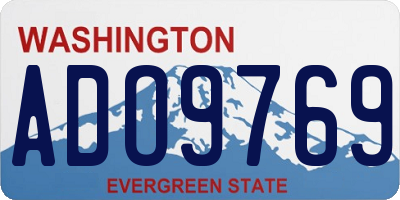 WA license plate ADO9769
