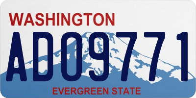 WA license plate ADO9771
