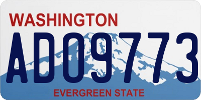 WA license plate ADO9773