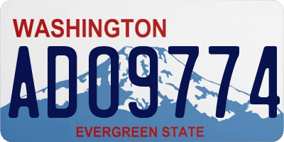 WA license plate ADO9774