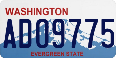 WA license plate ADO9775