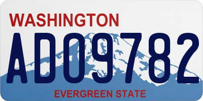 WA license plate ADO9782
