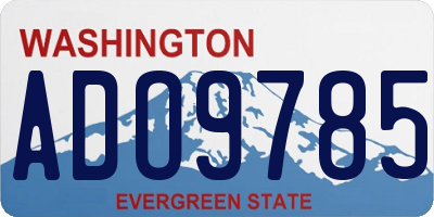 WA license plate ADO9785