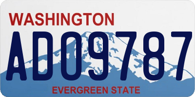 WA license plate ADO9787