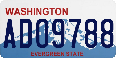 WA license plate ADO9788