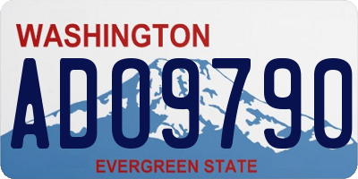 WA license plate ADO9790