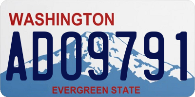 WA license plate ADO9791