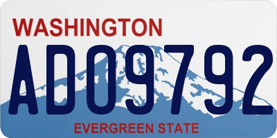 WA license plate ADO9792