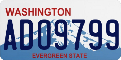 WA license plate ADO9799