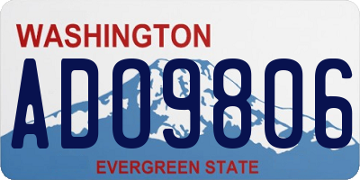 WA license plate ADO9806