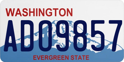 WA license plate ADO9857