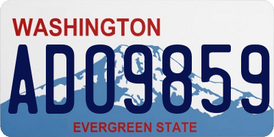 WA license plate ADO9859