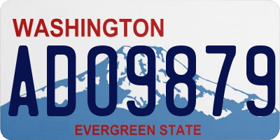 WA license plate ADO9879