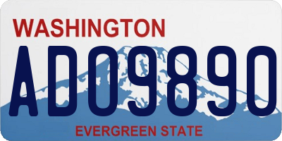 WA license plate ADO9890