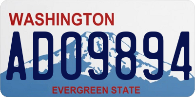 WA license plate ADO9894