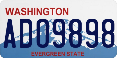 WA license plate ADO9898