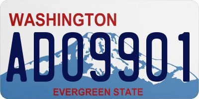 WA license plate ADO9901