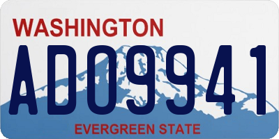 WA license plate ADO9941