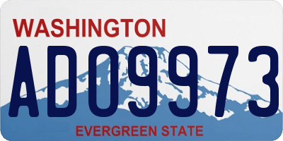 WA license plate ADO9973