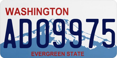 WA license plate ADO9975