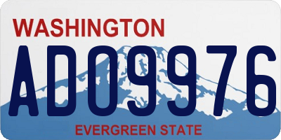WA license plate ADO9976
