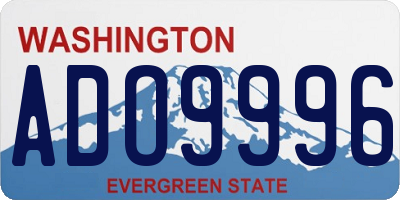 WA license plate ADO9996
