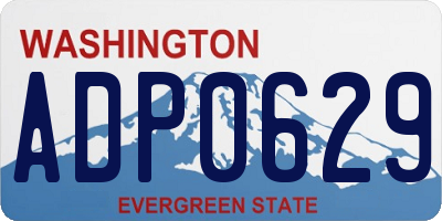 WA license plate ADP0629