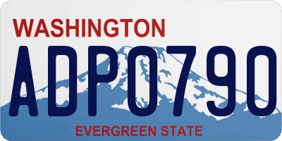WA license plate ADP0790