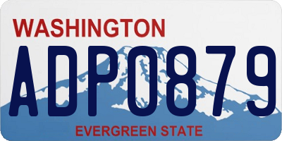 WA license plate ADP0879