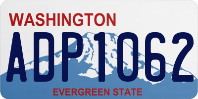 WA license plate ADP1062