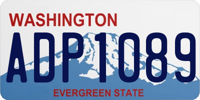 WA license plate ADP1089