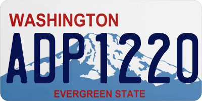 WA license plate ADP1220