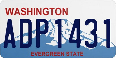 WA license plate ADP1431