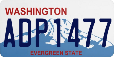 WA license plate ADP1477