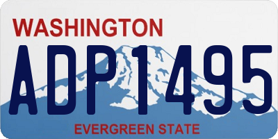 WA license plate ADP1495