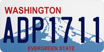 WA license plate ADP1711
