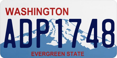 WA license plate ADP1748
