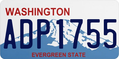 WA license plate ADP1755