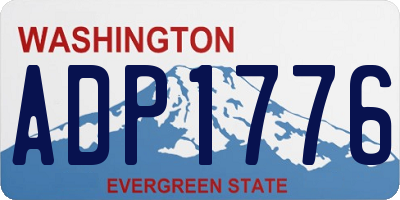 WA license plate ADP1776