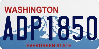 WA license plate ADP1850
