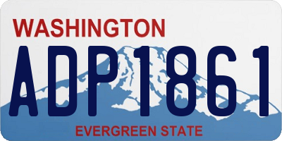 WA license plate ADP1861