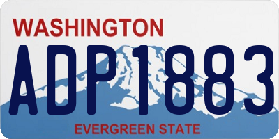 WA license plate ADP1883
