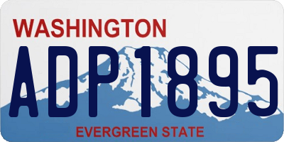 WA license plate ADP1895