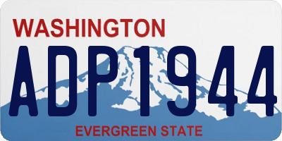 WA license plate ADP1944
