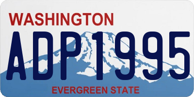 WA license plate ADP1995